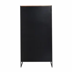 Made in Meubles Vitrine<Vitrine en bois d'acacia et métal Bosco