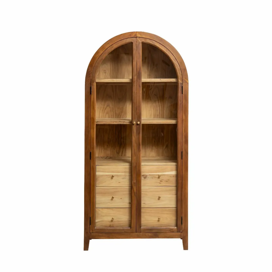 Made in Meubles Vitrine<Vitrine en bois d'acacia Néven