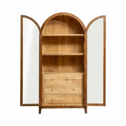 Made in Meubles Vitrine<Vitrine en bois d'acacia Néven