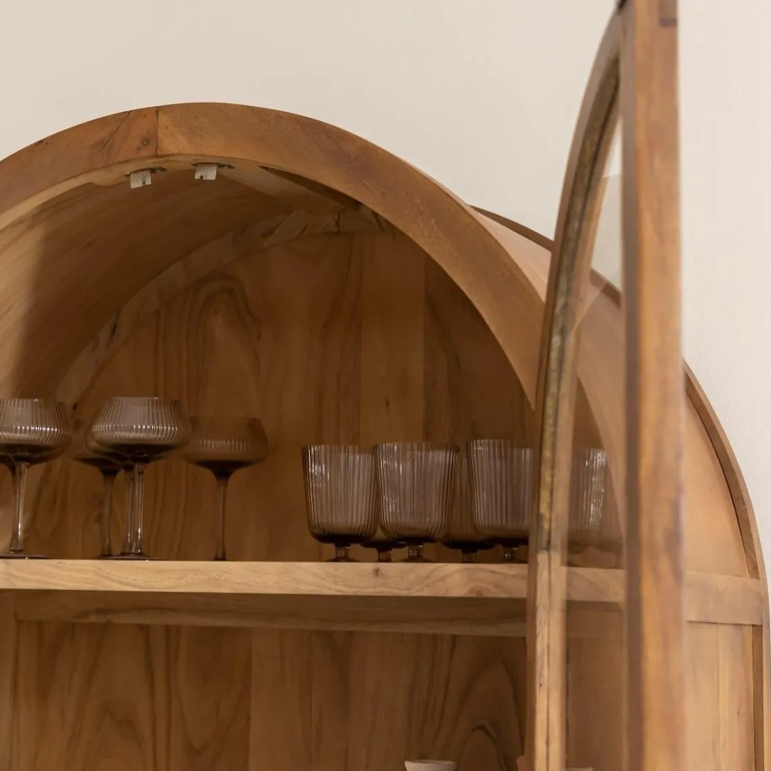 Made in Meubles Vitrine<Vitrine en bois d'acacia Néven