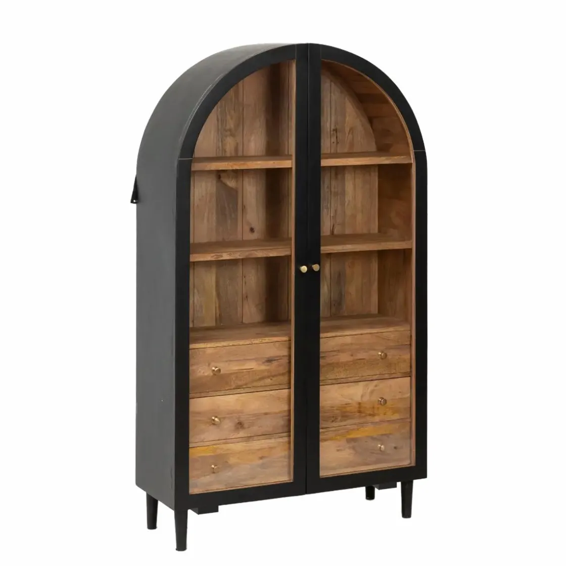 Made in Meubles Vitrine<Vitrine en bois de manguier Paulo