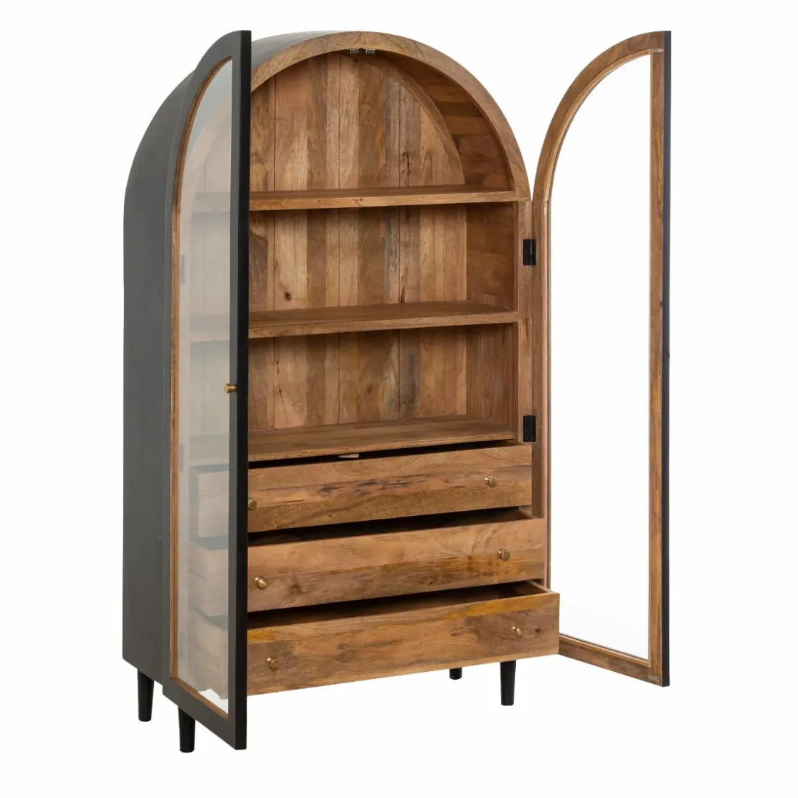 Made in Meubles Vitrine<Vitrine en bois de manguier Paulo