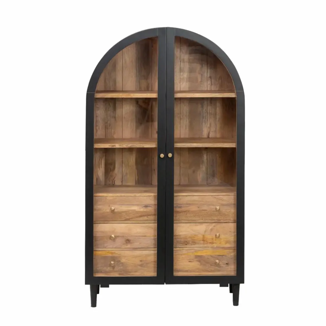 Made in Meubles Vitrine<Vitrine en bois de manguier Paulo