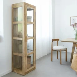 Made in Meubles Vitrine<Vitrine en bois de manguier Juliet
