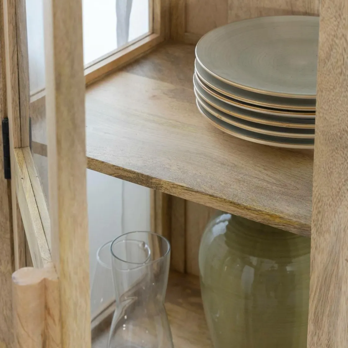 Made in Meubles Vitrine<Vitrine en bois de manguier Juliet