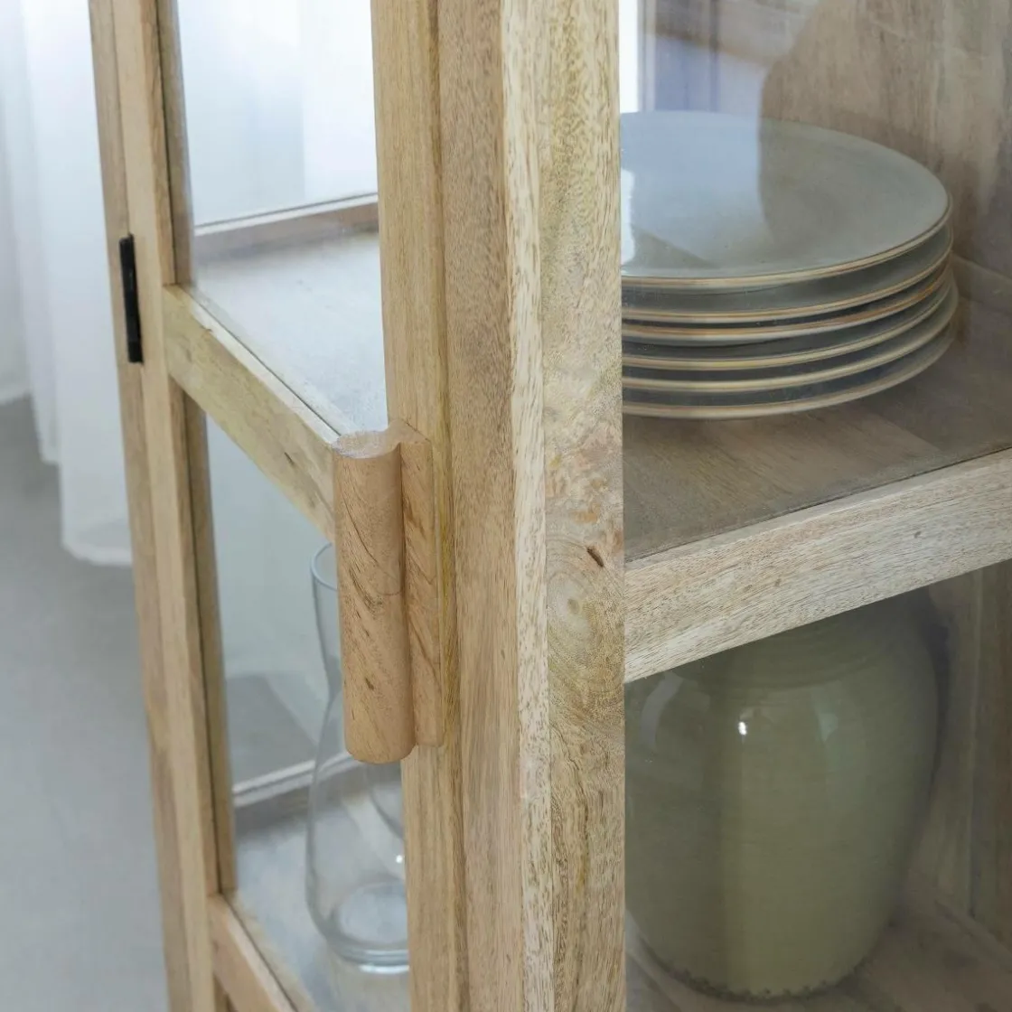 Made in Meubles Vitrine<Vitrine en bois de manguier Juliet