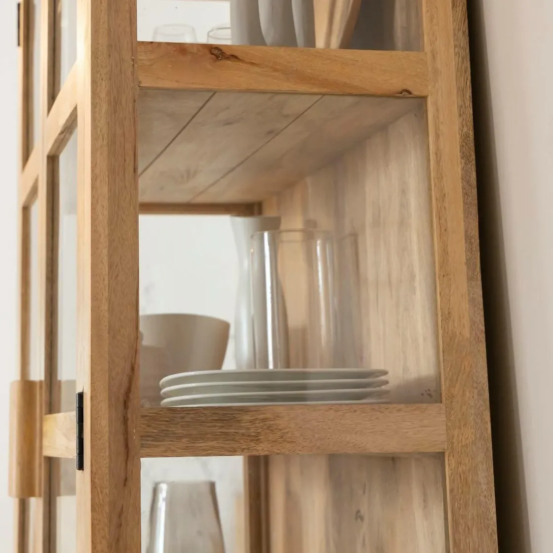 Made in Meubles Vitrine<Vitrine en bois de manguier Amaris