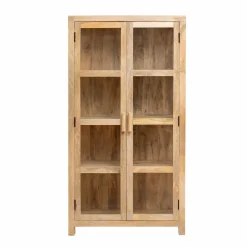 Made in Meubles Vitrine<Vitrine en bois de manguier Amaris