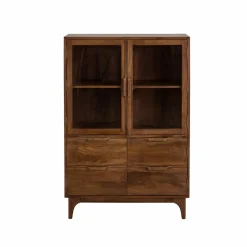 Made in Meubles Vitrine|Meuble De Rangement<Vitrine en bois de manguier Remick