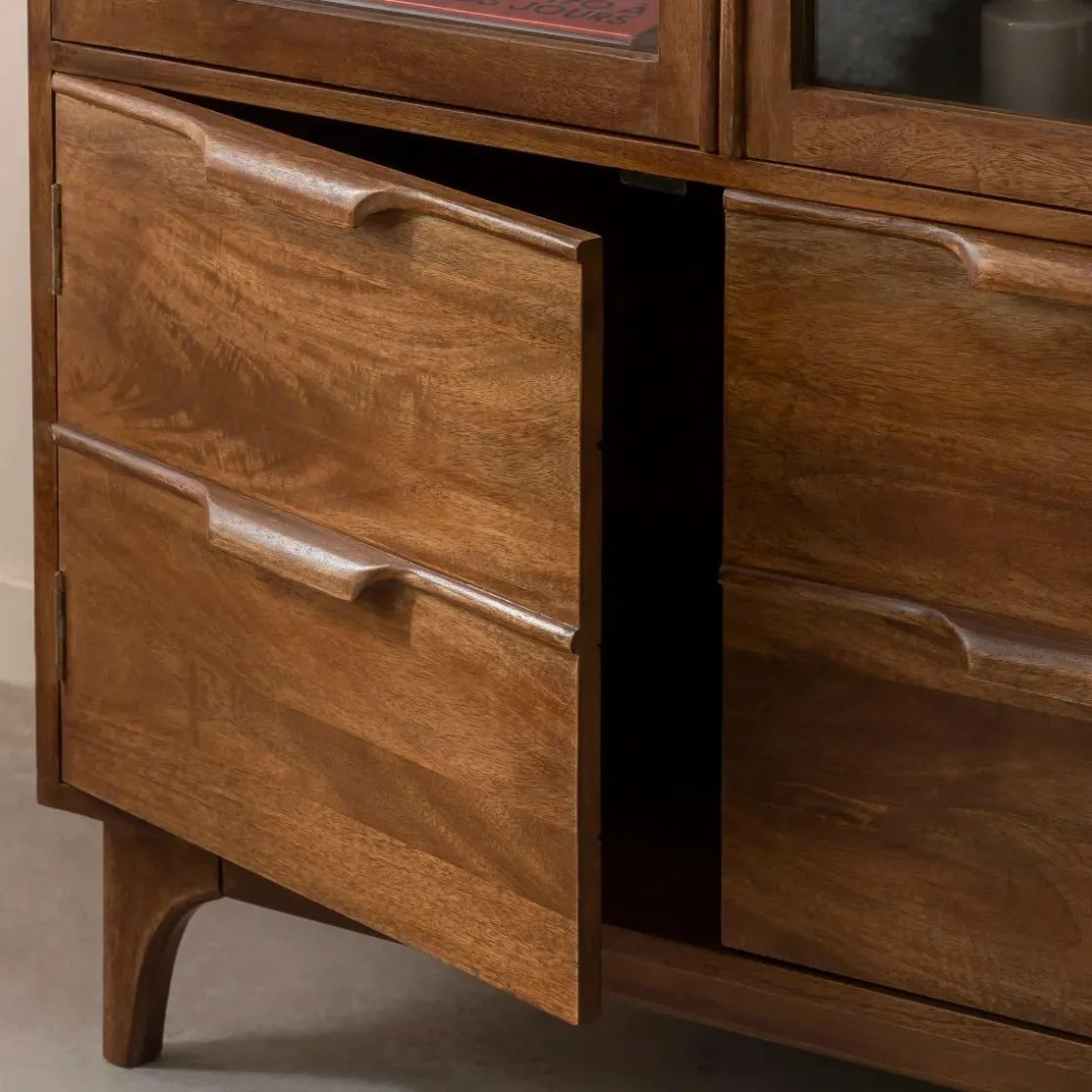 Made in Meubles Vitrine|Meuble De Rangement<Vitrine en bois de manguier Remick