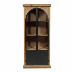 Made in Meubles Vitrine<Vitrine en bois recyclé et métal Garance