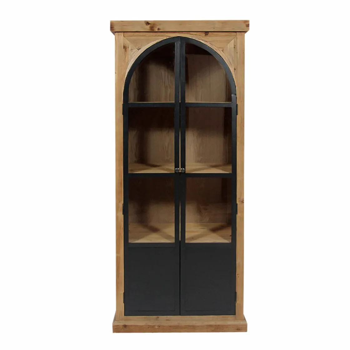 Made in Meubles Vitrine<Vitrine en bois recyclé et métal Garance