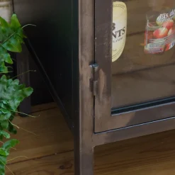 Made in Meubles Vitrine<Vitrine en métal 2 portes Gabin