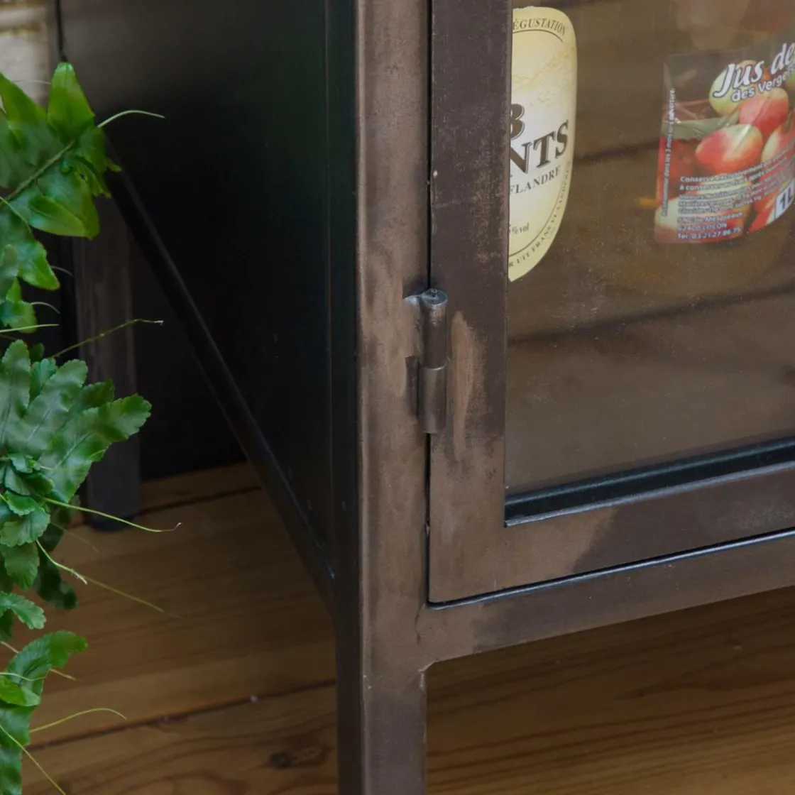 Made in Meubles Vitrine<Vitrine en métal 2 portes Gabin