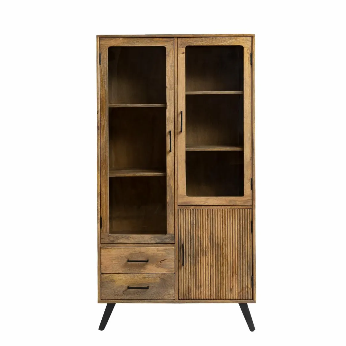Made in Meubles Vitrine<Vitrine Haute en bois de de manguier Joy
