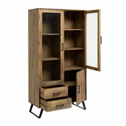 Made in Meubles Vitrine<Vitrine Haute en bois de de manguier Joy