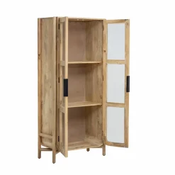 Made in Meubles Vitrine<Vitrine haute en bois de manguier Nova