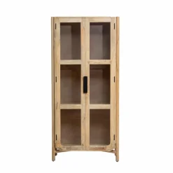 Made in Meubles Vitrine<Vitrine haute en bois de manguier Nova