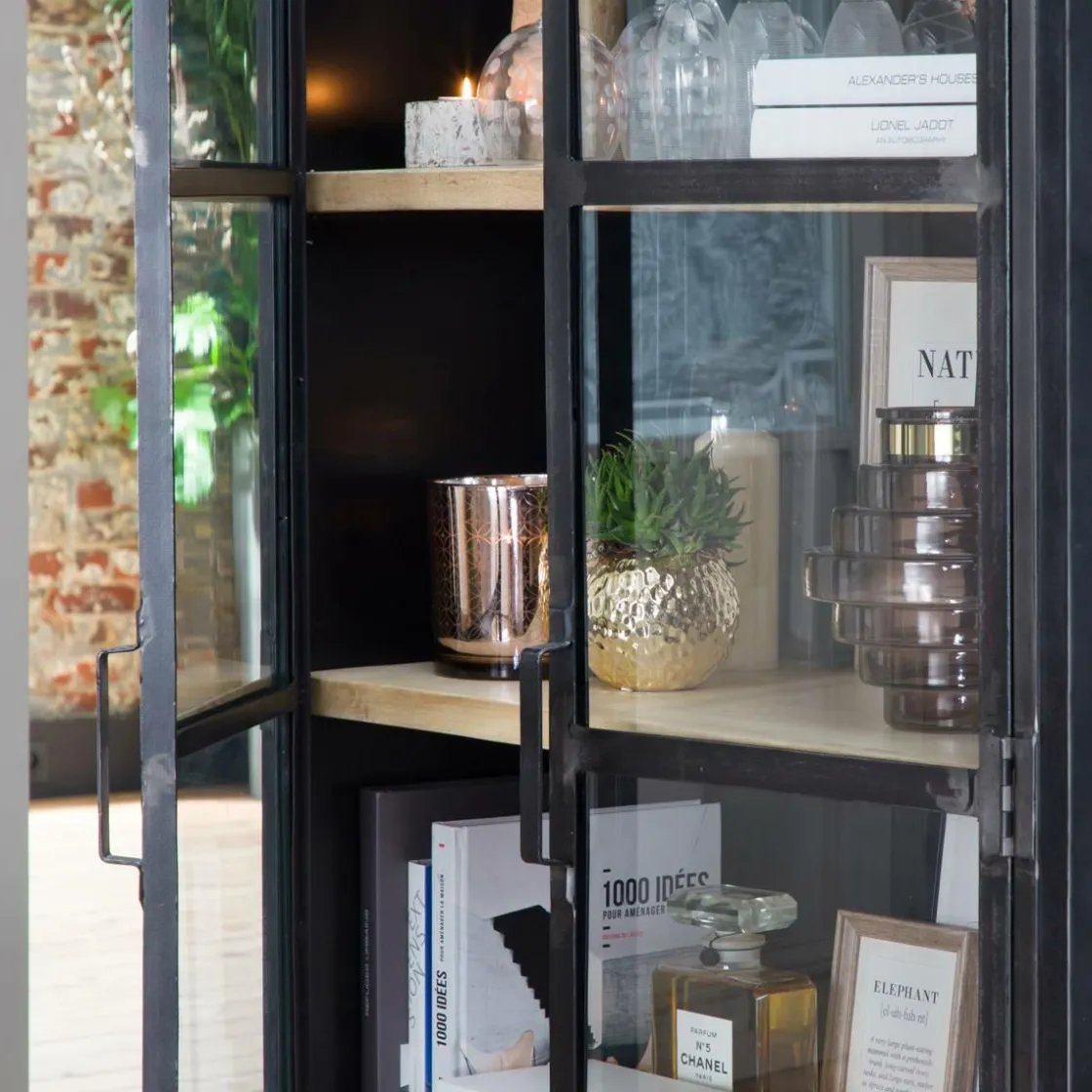 Made in Meubles Vitrine<Vitrine haute en métal Locker